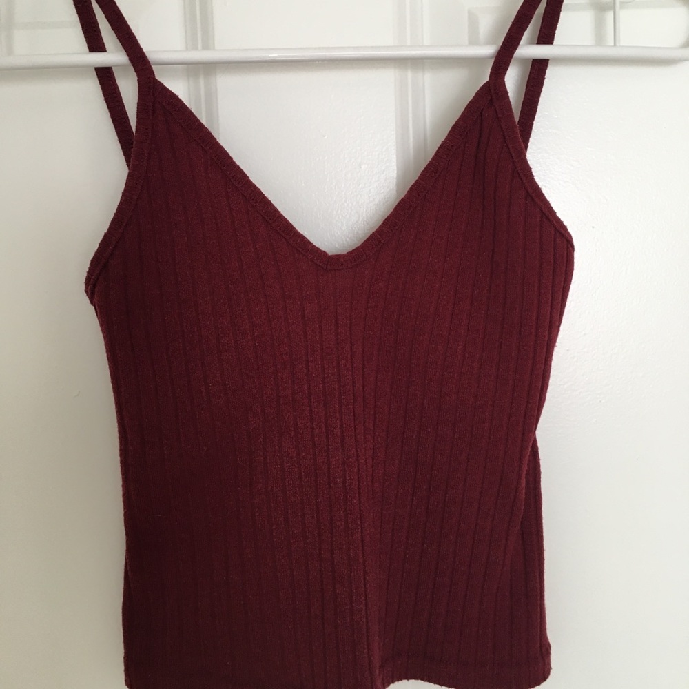 Brandy Melville Maroon Crop Top